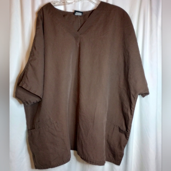 Cherokee Other - Cherokee Scrub Top Brown Workwear 3x Or 4x Mens Women's Unisex Nurse CNA Medical
